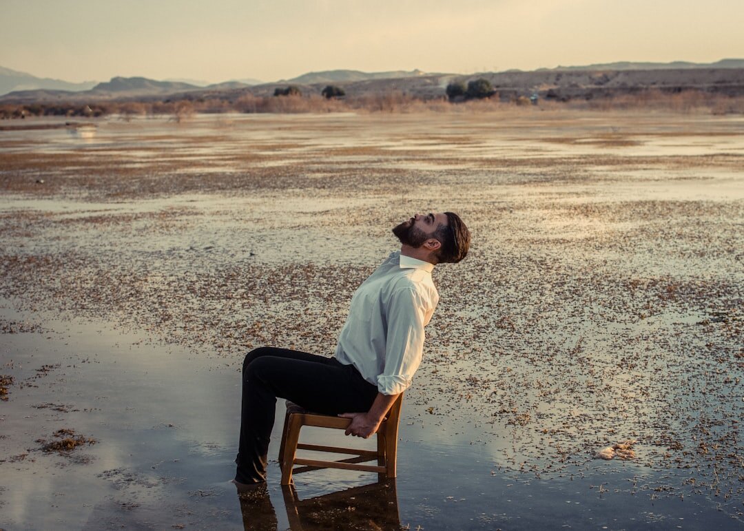 person reflecting on growth