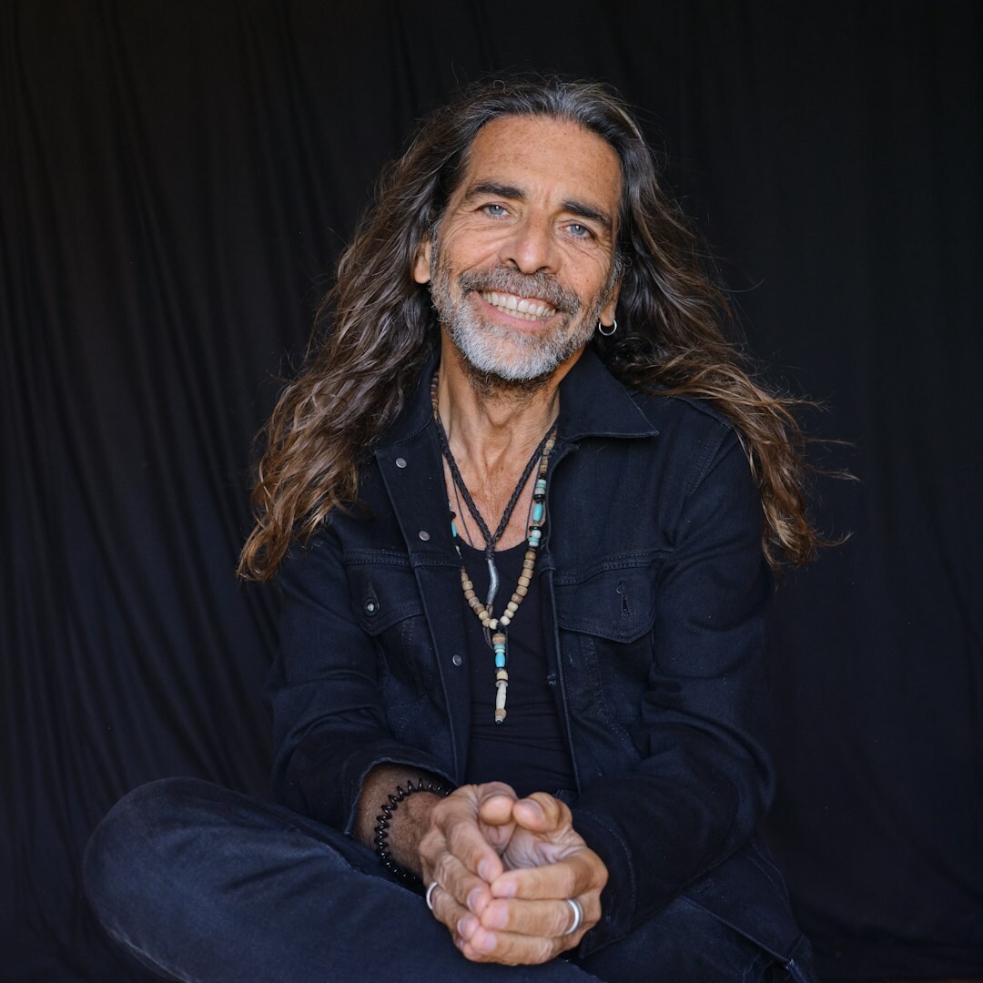 Portrait of a smiling Brazilian man with short beard