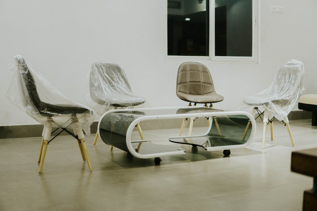 Bright room set up for a small group discussion