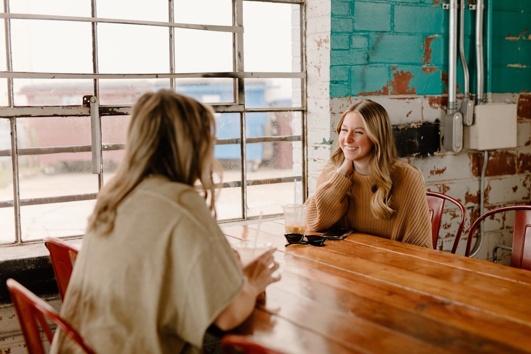 Woman speaking confidently in a meeting